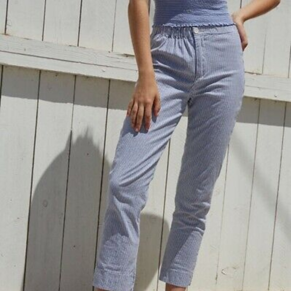 Rare! Brandy Melville Tilden Pants in Pinstripe